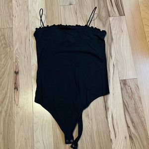 abercrombie ruffle trim bodysuit